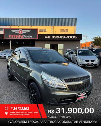 CHEVROLET AGILE 1.4 MPFI LT 8V FLEX 4P MANUAL CHEVROLET AGILE 1.4 MPFI LT 8V FLEX 4P MANUAL